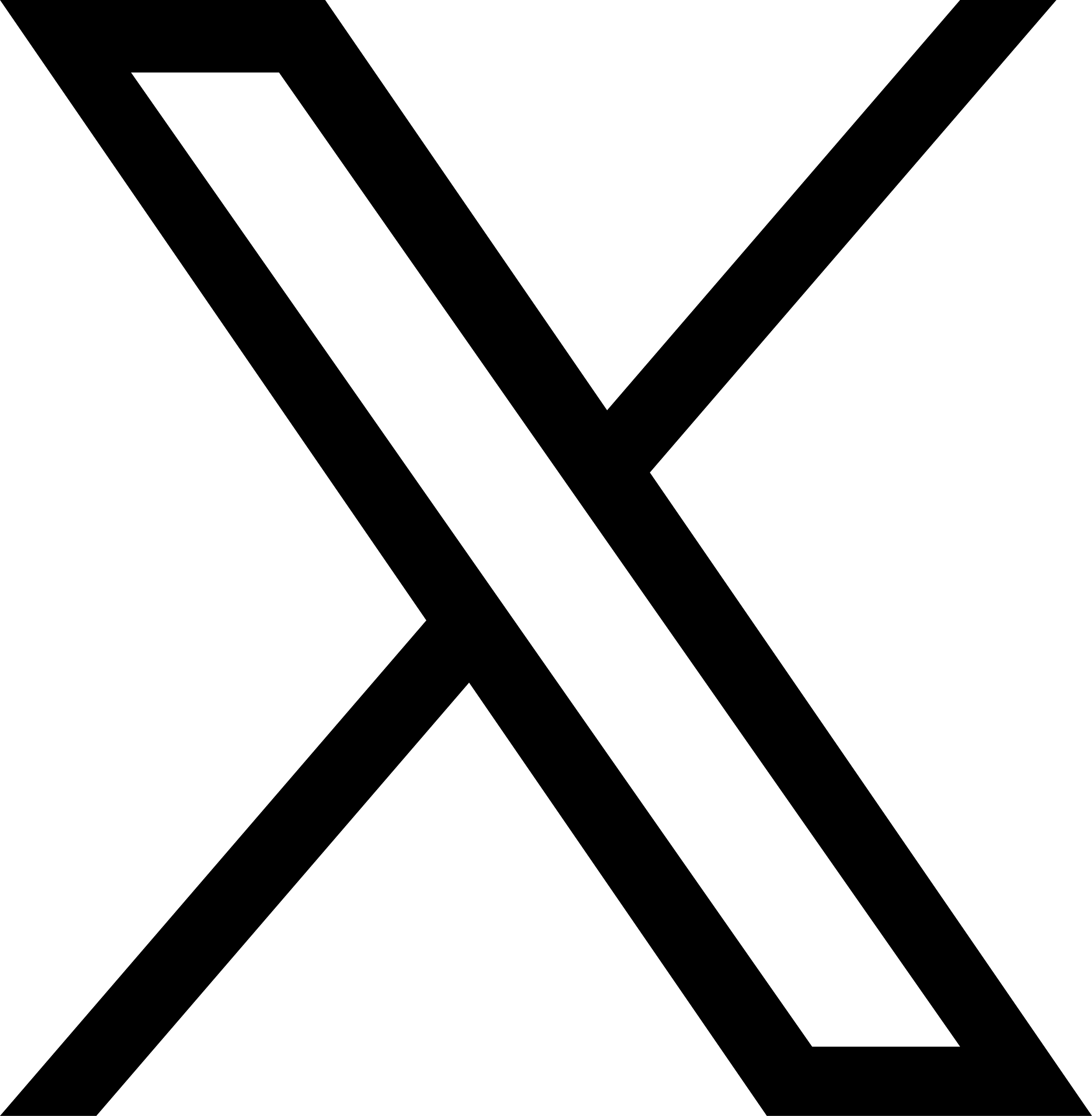Black X logo, formerly Twitter